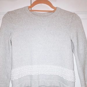 grey sweater from j.crew